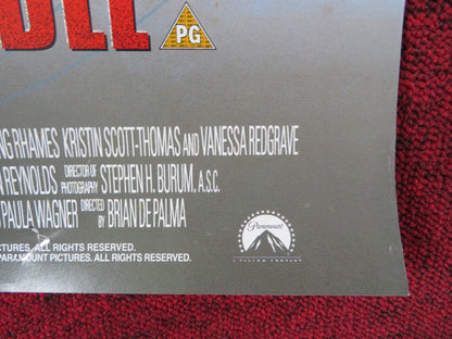 MISSION: IMPOSSIBLE VHS VIDEO POSTER TOM CRUISE JON VOIGHT 1996 Rendezvous Cinema Movie posters