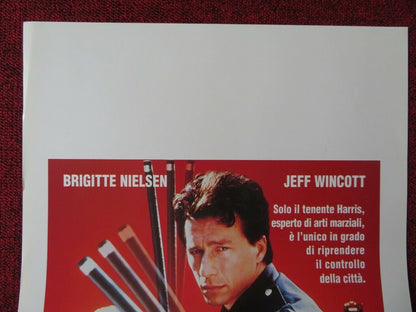 MISSION OF JUSTICE ITALIAN LOCANDINA (27.5"x13") POSTER BRIGIETTE NIELSEN 1992 Movie posters