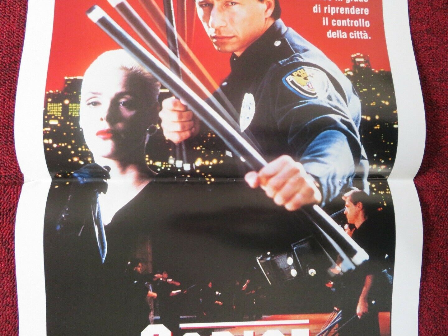 MISSION OF JUSTICE ITALIAN LOCANDINA (27.5"x13") POSTER BRIGIETTE NIELSEN 1992 Movie posters