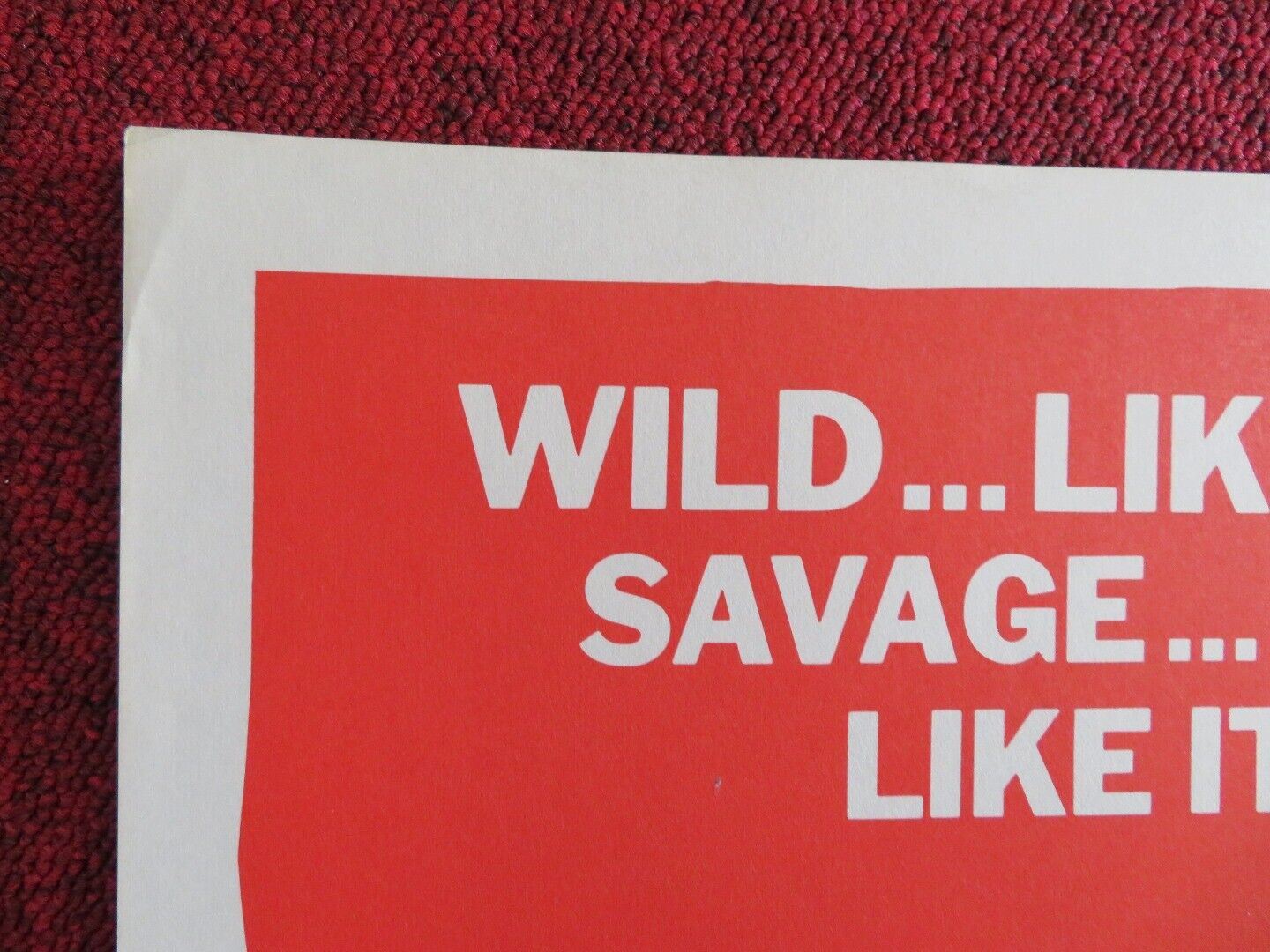 MISSION TO HELL /Savage! US HALF SHEET (22"x 28") POSTER WILLIAM CARPENTER 1962 Movie posters