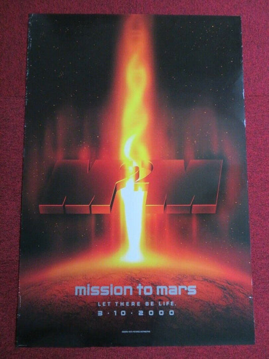 MISSION TO MARS TEASER US ONE SHEET ROLLED POSTER TIM ROBBINS 2000 Movie posters