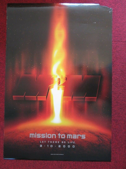 MISSION TO MARS US ONE SHEET ROLLED POSTER GARY SINISE TIM ROBBINS 2000 Rendezvous Cinema Movie posters