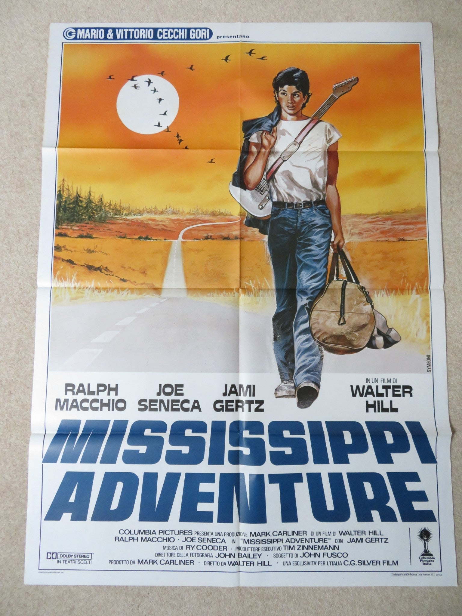 MISSISSIPPI ADVENTURE ITALIAN 2 FOGLIO POSTER RALPH MACCHIO JAMI GERTZ 1986 Rendezvous Cinema Movie posters