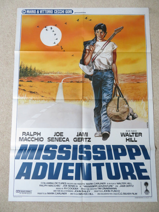 MISSISSIPPI ADVENTURE ITALIAN 2 FOGLIO POSTER RALPH MACCHIO JAMI GERTZ 1986 Rendezvous Cinema Movie posters