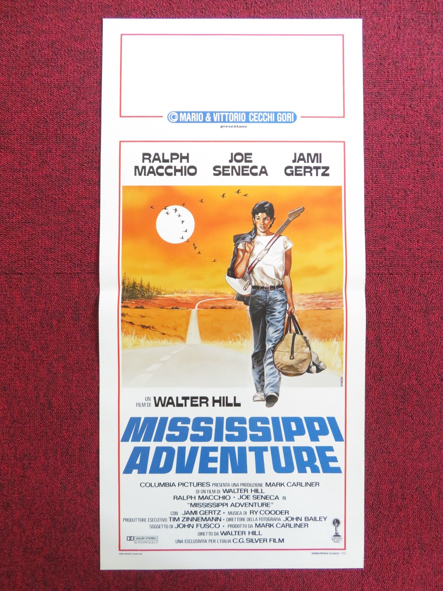 MISSISSIPPI ADVENTURE ITALIAN LOCANDINA POSTER RALPH MACCHIO JAMI GERTZ 1986 Rendezvous Cinema Movie posters