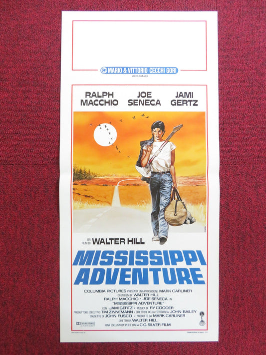 MISSISSIPPI ADVENTURE ITALIAN LOCANDINA POSTER RALPH MACCHIO JAMI GERTZ 1986 Rendezvous Cinema Movie posters