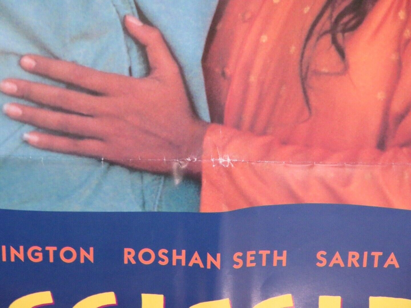 MISSISSIPPI MASALA FOLDED US ONE SHEET POSTER DENIS WASHINGTON ROSHAN SETH 1991 - Rendezvous Cinema