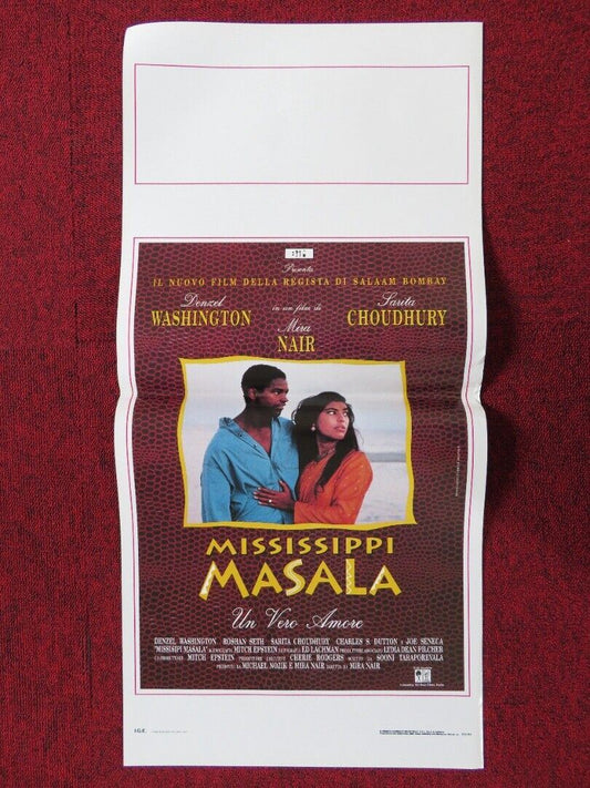 MISSISSIPPI MASALA ITALIAN LOCANDINA (27.5"x13") POSTER DELZEL WASHINGTON 1991 Rendezvous Cinema Movie posters
