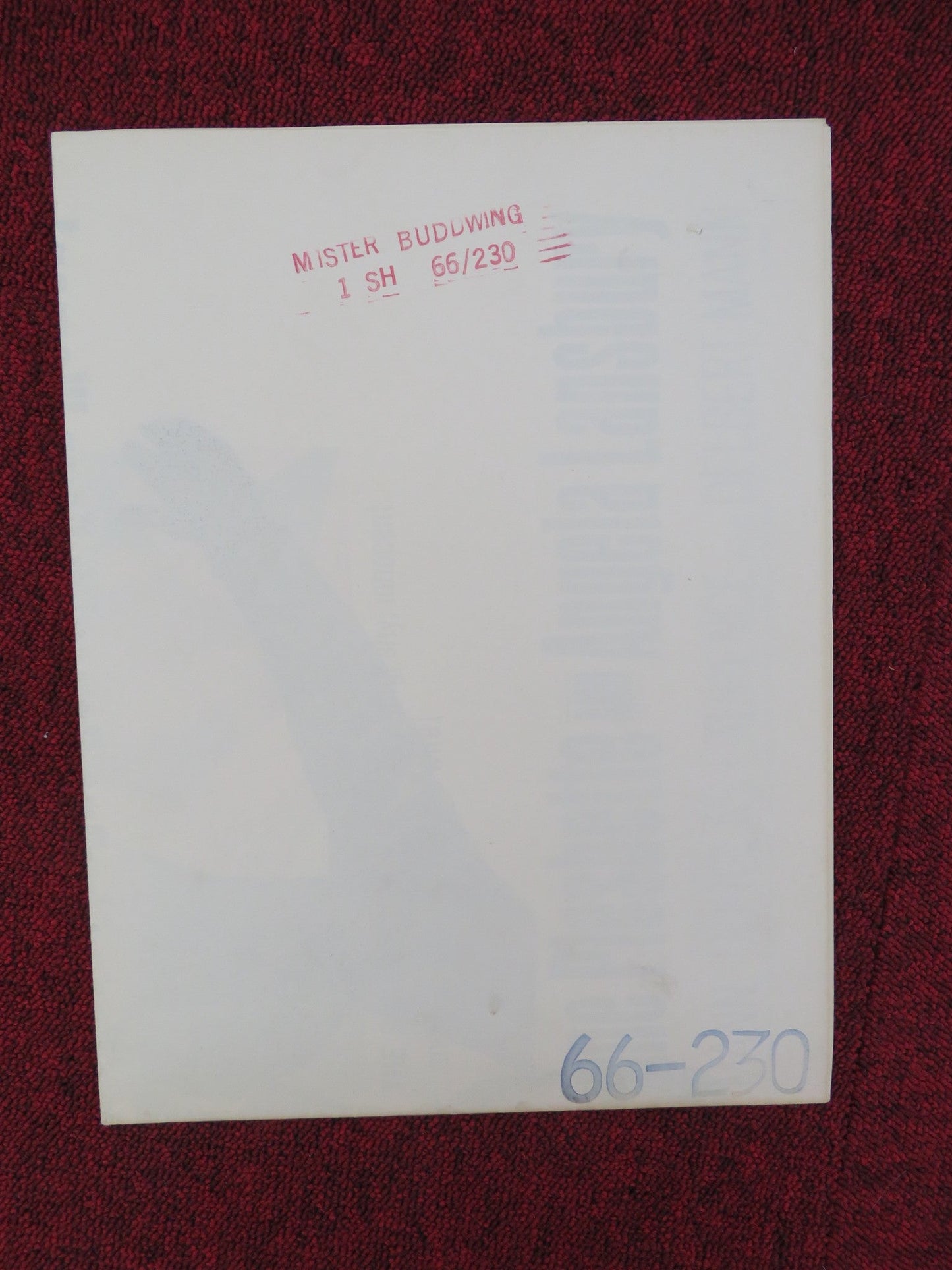 MISTER BUDDWING FOLDED US ONE SHEET POSTER JAMES GARNER JEAN SIMMONS 1966 Rendezvous Cinema Movie posters