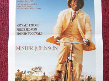 MISTER JOHNSON ITALIAN LOCANDINA POSTER MANYARD EZIASHI PIERCE BROSNAN 1990 Rendezvous Cinema Movie posters