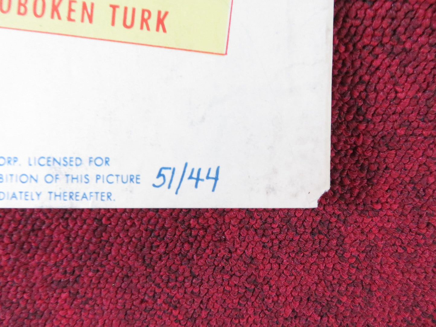 MISTER UNIVERSE US INSERT (14"x 36") POSTER JACK CARSON JANIS PAIGE 1951 Rendezvous Cinema Movie posters