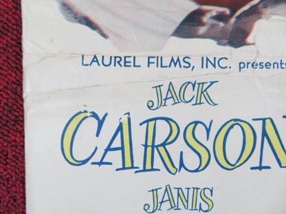 MISTER UNIVERSE US INSERT (14"x 36") POSTER JACK CARSON JANIS PAIGE 1951 Rendezvous Cinema Movie posters