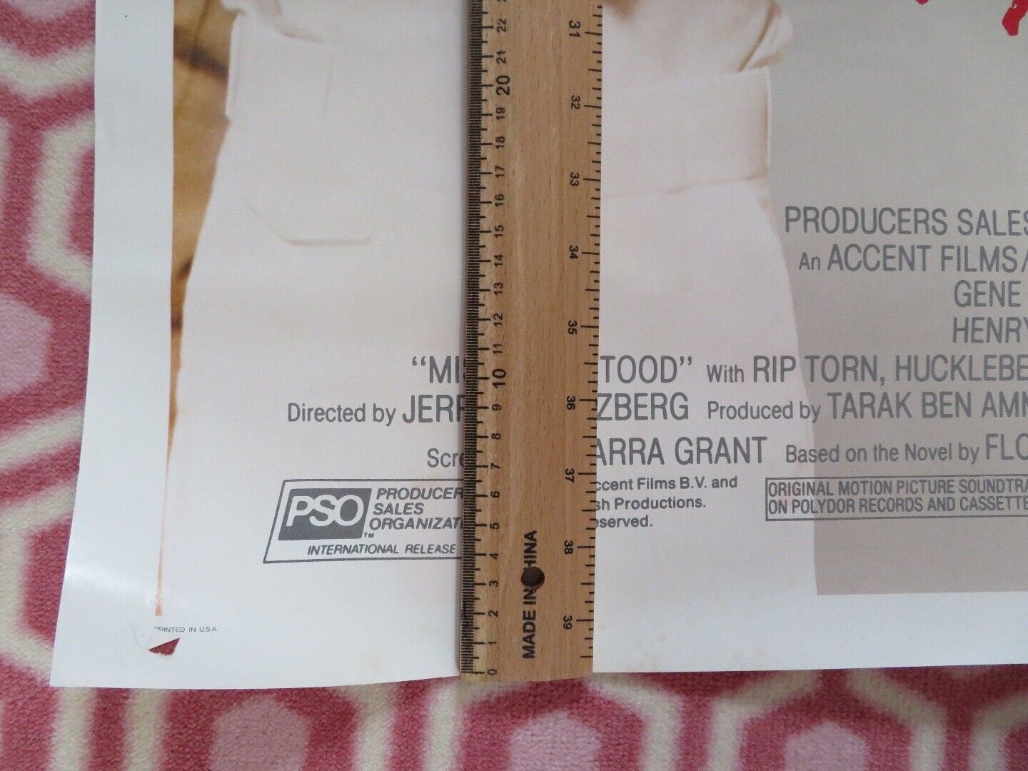 MISUNDERSTOOD US ONE SHEET POSTER RIP TORN GENE HACKMAN 1984 Movie posters