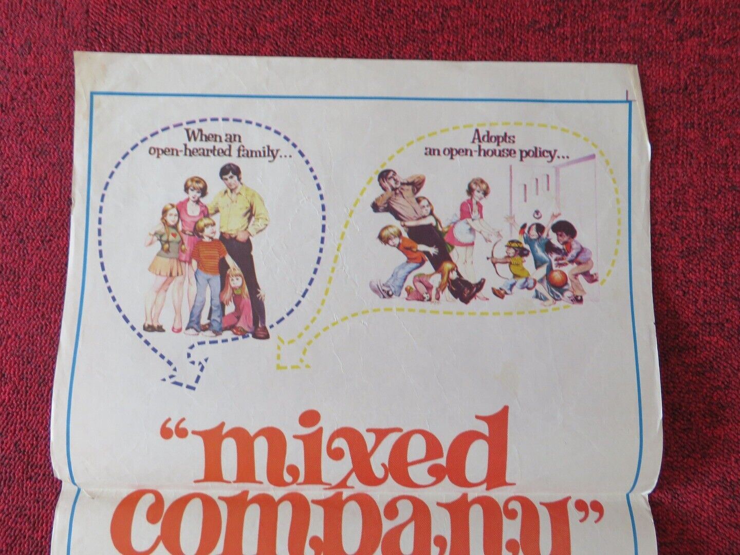 MIXED COMPANY FOLDED AUSTRALIAN DAYBILL POSTER BARBARA HARRIS JOSEPH BOLOGNA '74 Movie posters