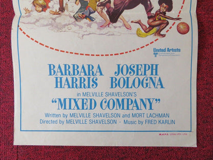 MIXED COMPANY FOLDED AUSTRALIAN DAYBILL POSTER BARBARA HARRIS JOSEPH BOLOGNA '74 Movie posters