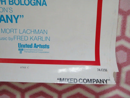 MIXED COMPANY US ONE SHEET POSTER BARBARA HARRIS JOSEPH BOLOGNA 1974 Movie posters