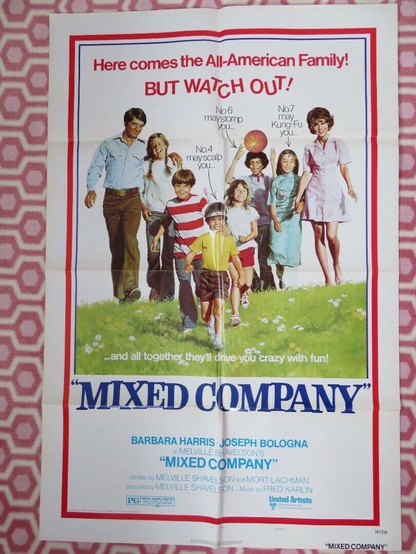 MIXED COMPANY US ONE SHEET POSTER BARBARA HARRIS JOSEPH BOLOGNA 1974 Rendezvous Cinema Movie posters