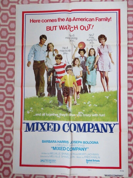 MIXED COMPANY US ONE SHEET POSTER BARBARA HARRIS JOSEPH BOLOGNA 1974 Rendezvous Cinema Movie posters