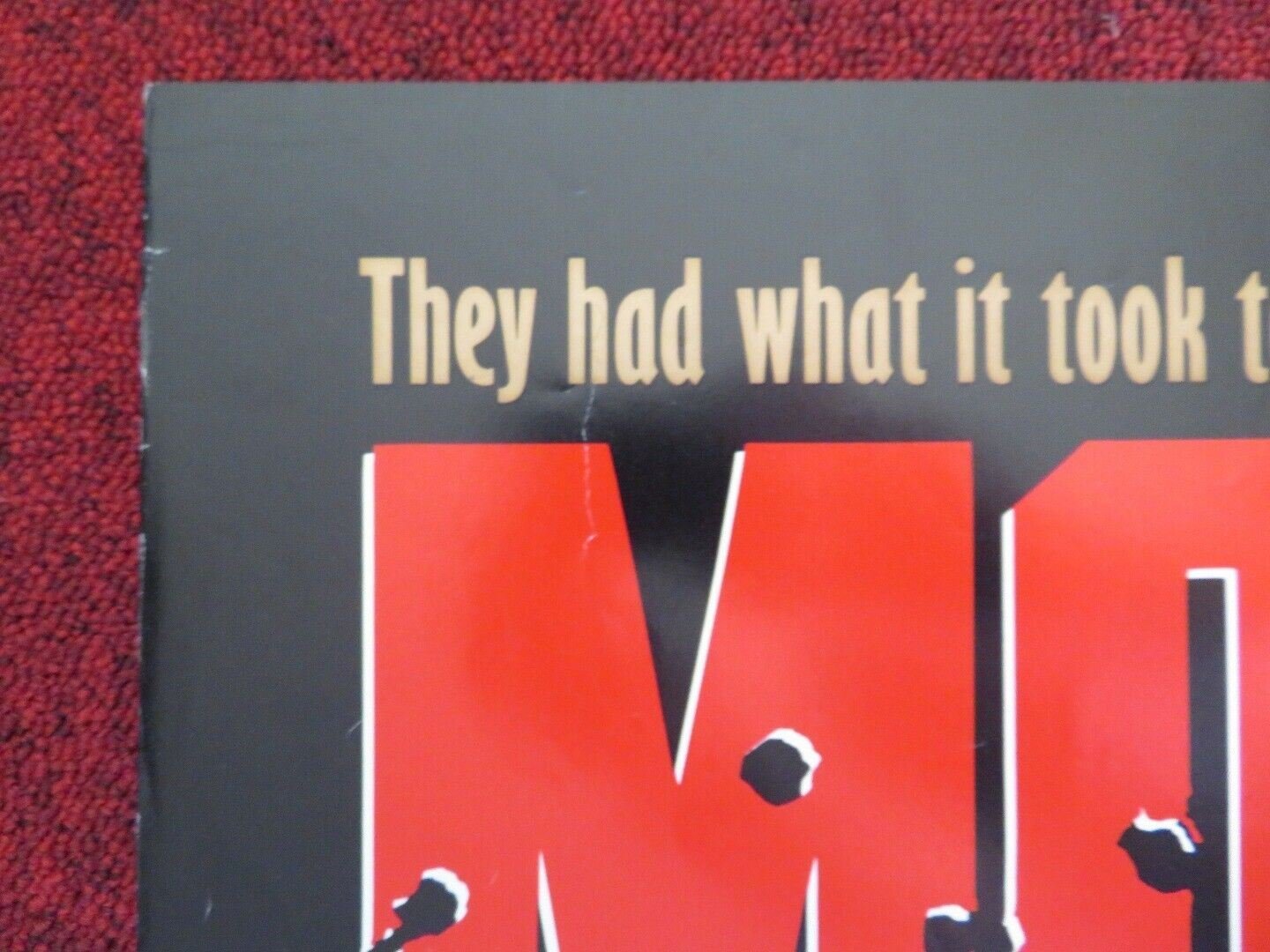 MOBSTERS FOLDED US ONE SHEET POSTER CHRISTIAN SLATER RODNEY EASTMAN 1991 Movie posters