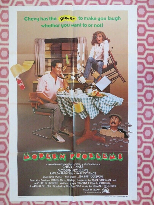 MODERN PROBLEMS ONE SHEET (27 x 41) POSTER CHEVY CHASE PATTI D'ARBANVILLE 1981 Movie posters