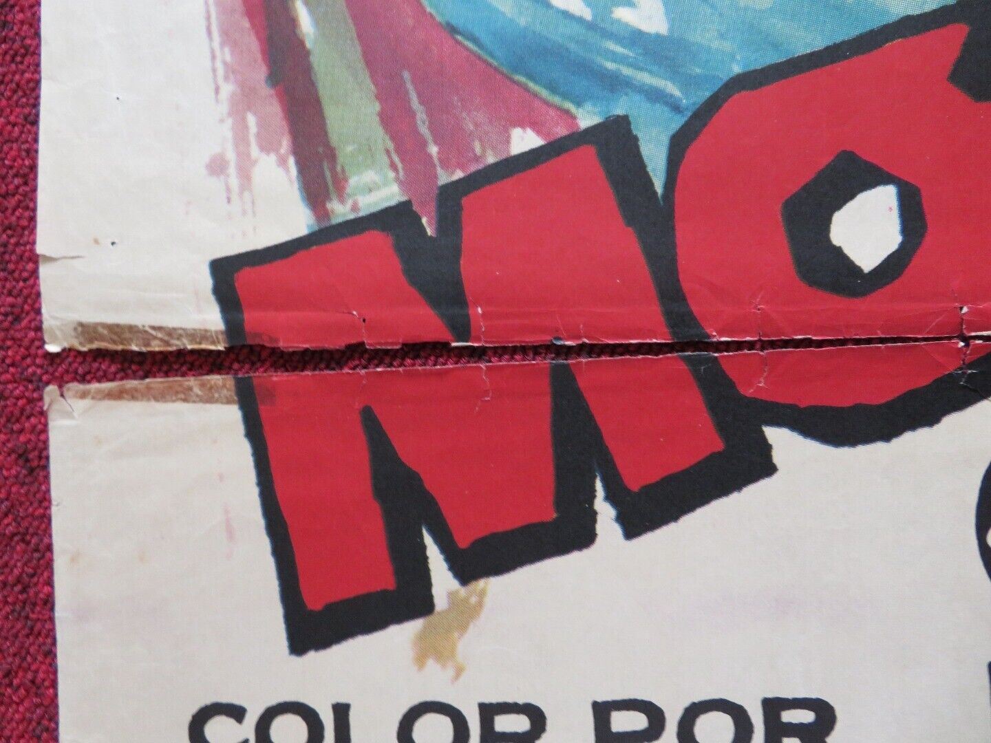 MOGAMBO SPANISH ROLLED POSTER CLARK GABLE GRACE KELLY 1953 Movie posters