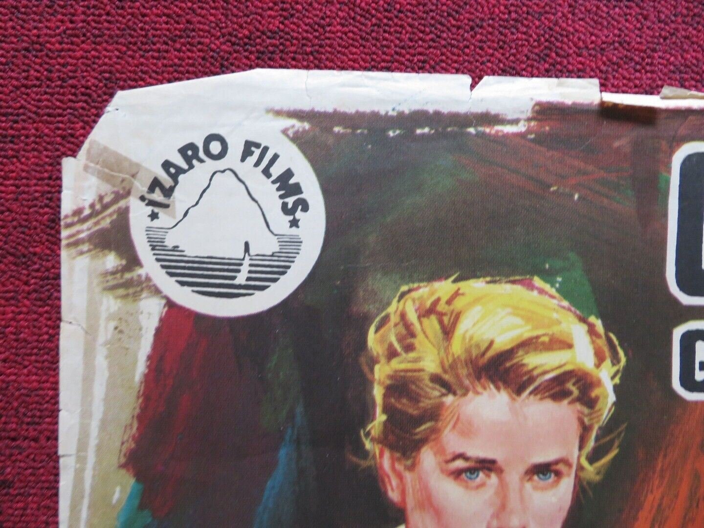 MOGAMBO SPANISH ROLLED POSTER CLARK GABLE GRACE KELLY 1953 Movie posters