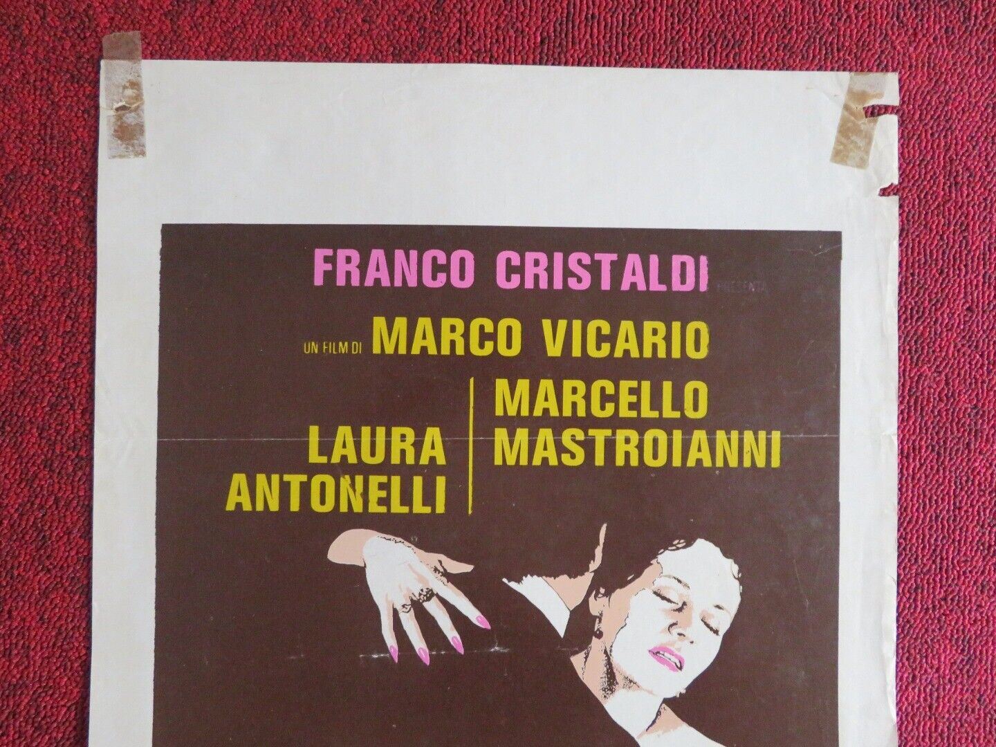 MOGLIAMANTE /Wifemistress ITALIAN LOCANDINA(27.5"x13.5") POSTER F CRISTALDI 1977 Movie posters