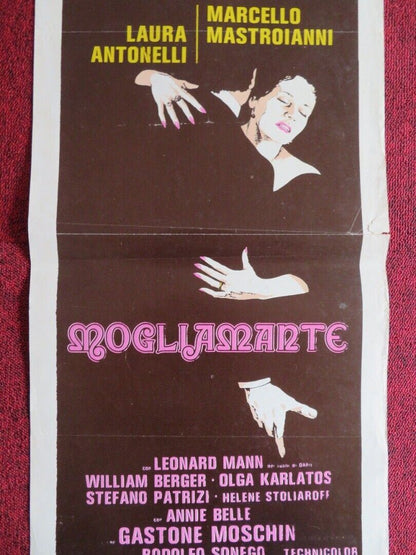 MOGLIAMANTE /Wifemistress ITALIAN LOCANDINA(27.5"x13.5") POSTER F CRISTALDI 1977 Movie posters