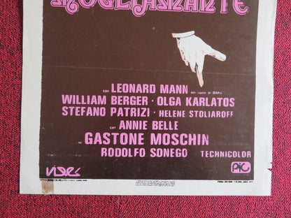 MOGLIAMANTE /Wifemistress ITALIAN LOCANDINA(27.5"x13.5") POSTER F CRISTALDI 1977 Movie posters