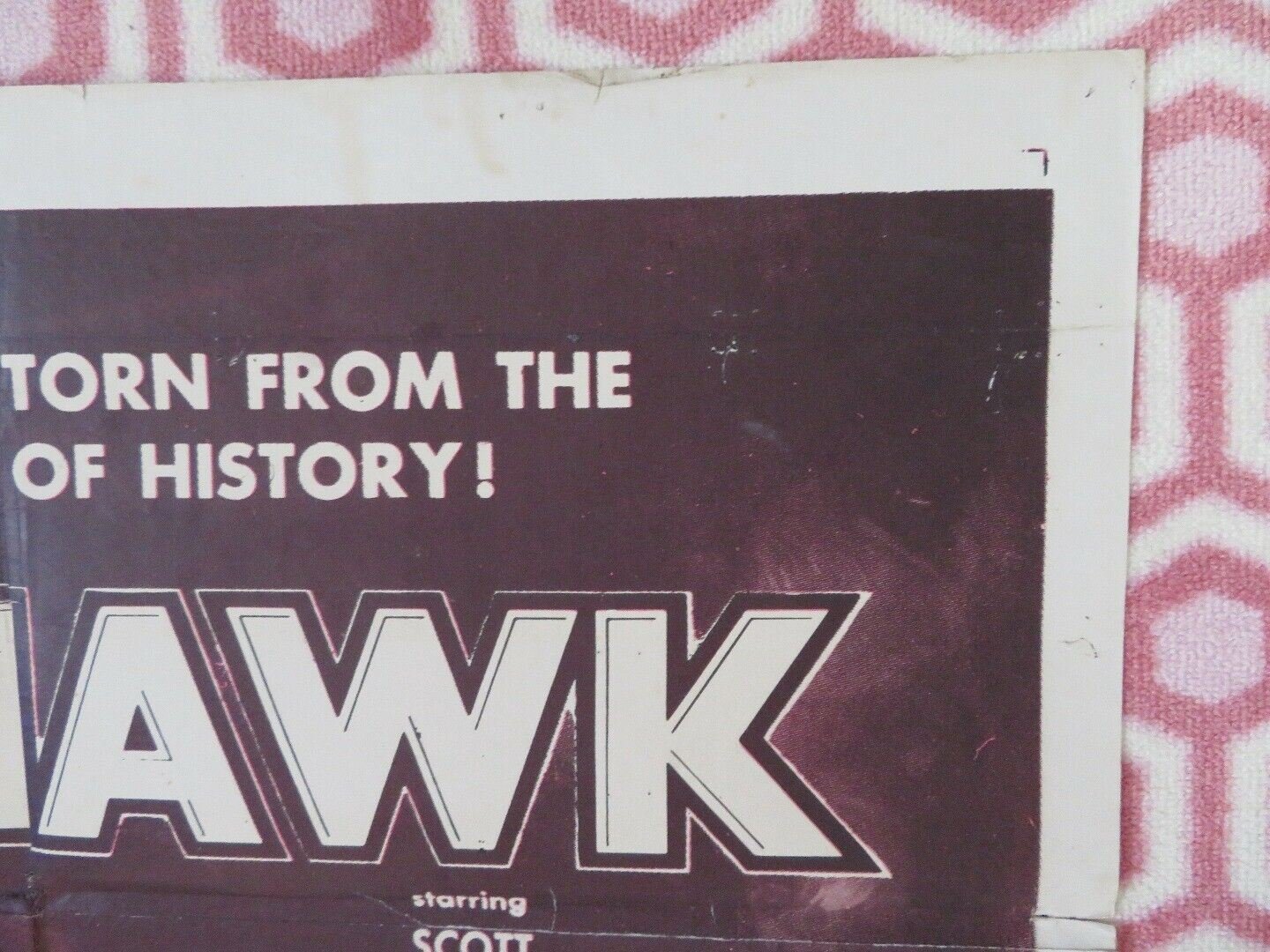 MOHAWK FOLDED US ONE SHEET POSTER SCOTT BRADY RITA GAM 1956 Movie posters