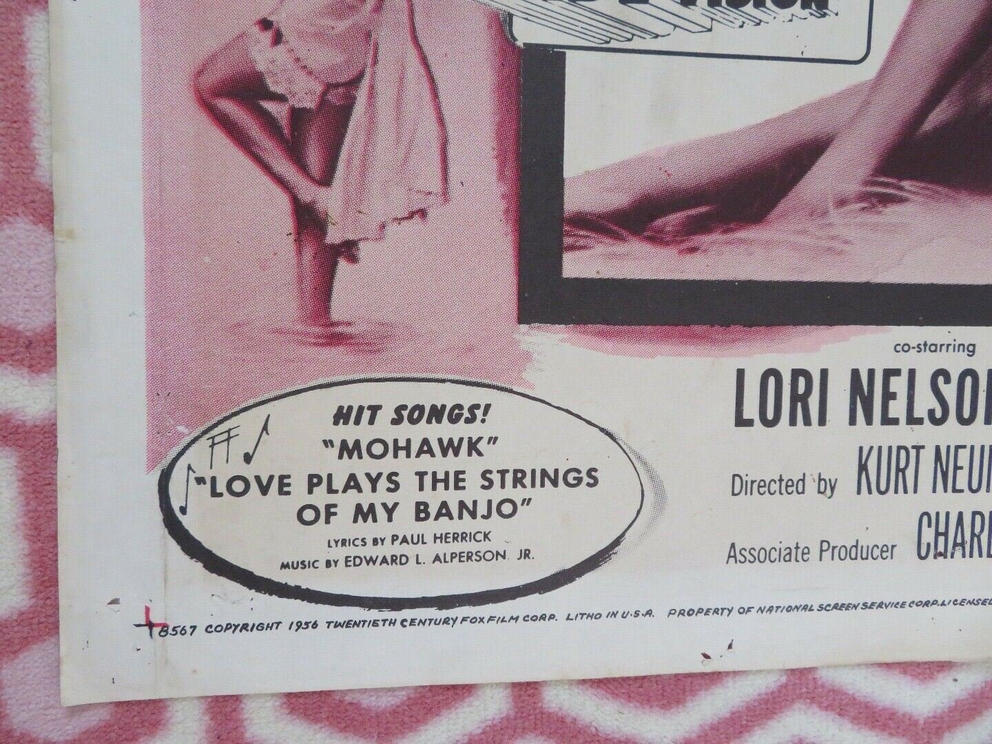 MOHAWK FOLDED US ONE SHEET POSTER SCOTT BRADY RITA GAM 1956 Movie posters