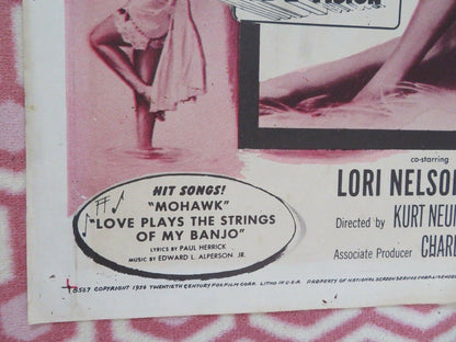 MOHAWK FOLDED US ONE SHEET POSTER SCOTT BRADY RITA GAM 1956 Movie posters