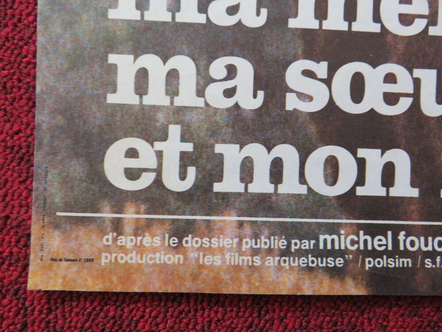 MOI, PIERRE RIVIÈRE, AYANT ÉGORGÉ MA MÈRE... FRENCH (16"x 21") POSTER 1976 Movie posters