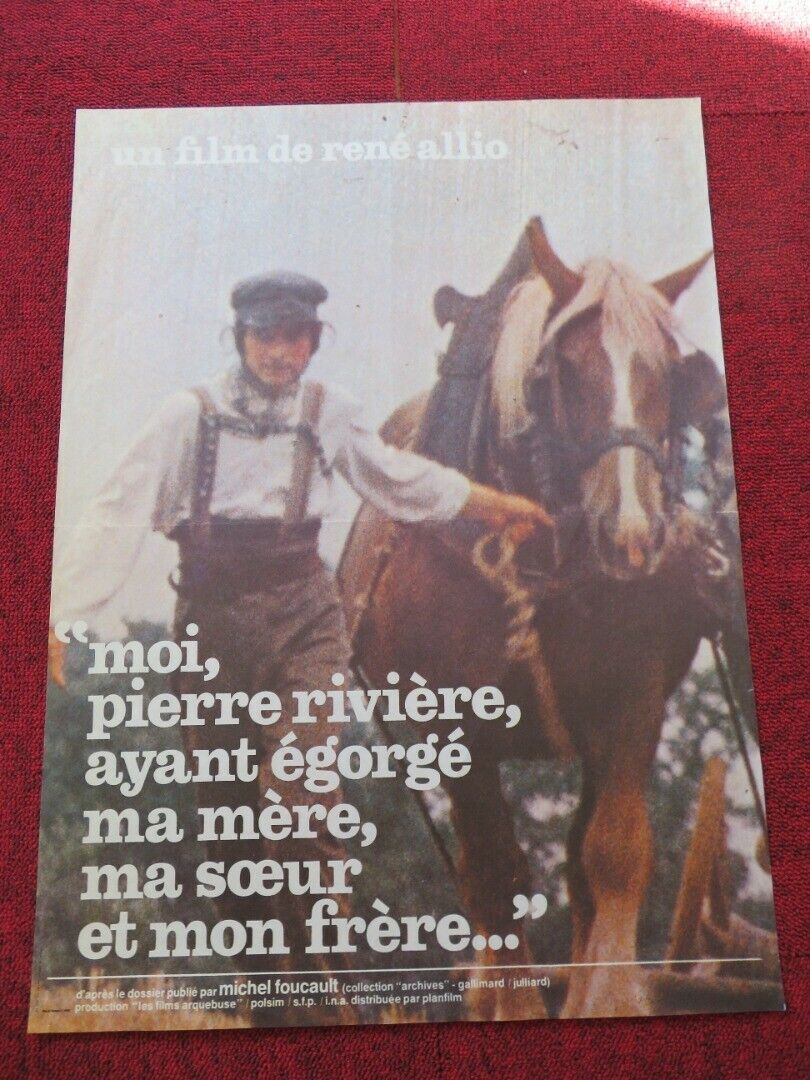 MOI, PIERRE RIVIÈRE, AYANT ÉGORGÉ MA MÈRE... FRENCH (16"x 21") POSTER 1976 Movie posters