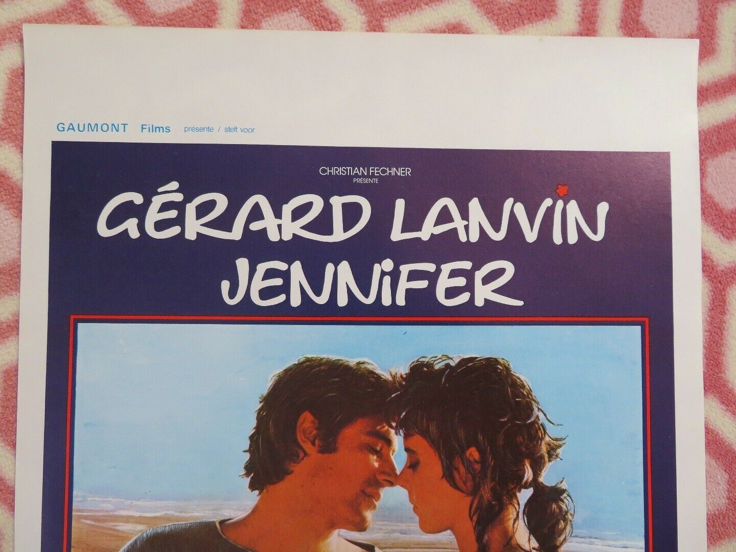 MOI VOULOIR TOI BELGIUM (21.5"x14.5") POSTER GERARD LANVIN JENNIFER 1985 Movie posters