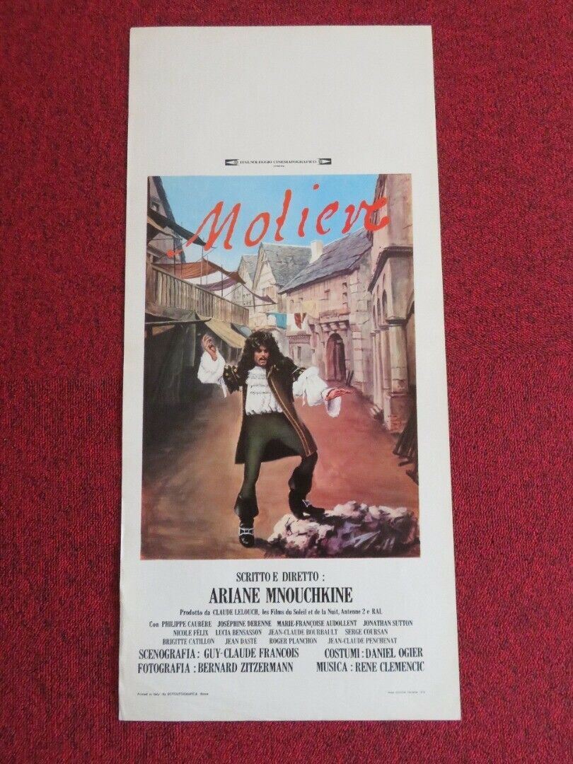 MOLIERE ITALIAN LOCANDINA (27.5"x12.5") POSTER ARIANE MNOUCHKINE 1979 Movie posters
