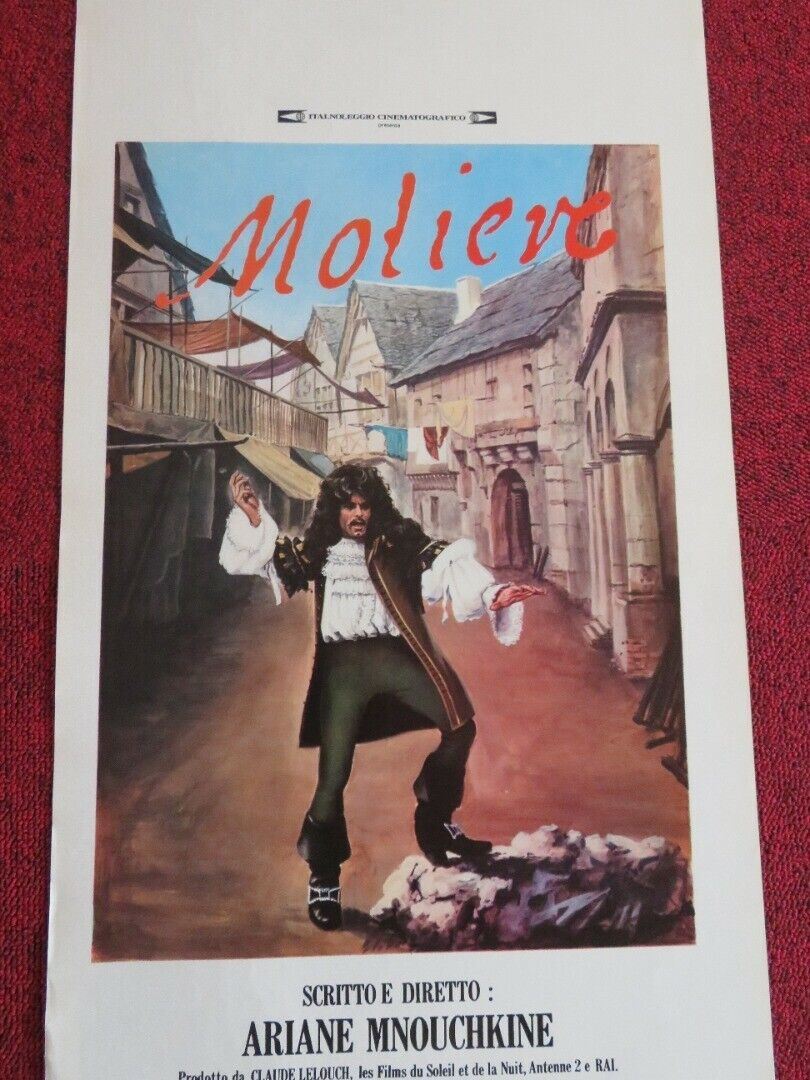 MOLIERE ITALIAN LOCANDINA (27.5"x12.5") POSTER ARIANE MNOUCHKINE 1979 Movie posters