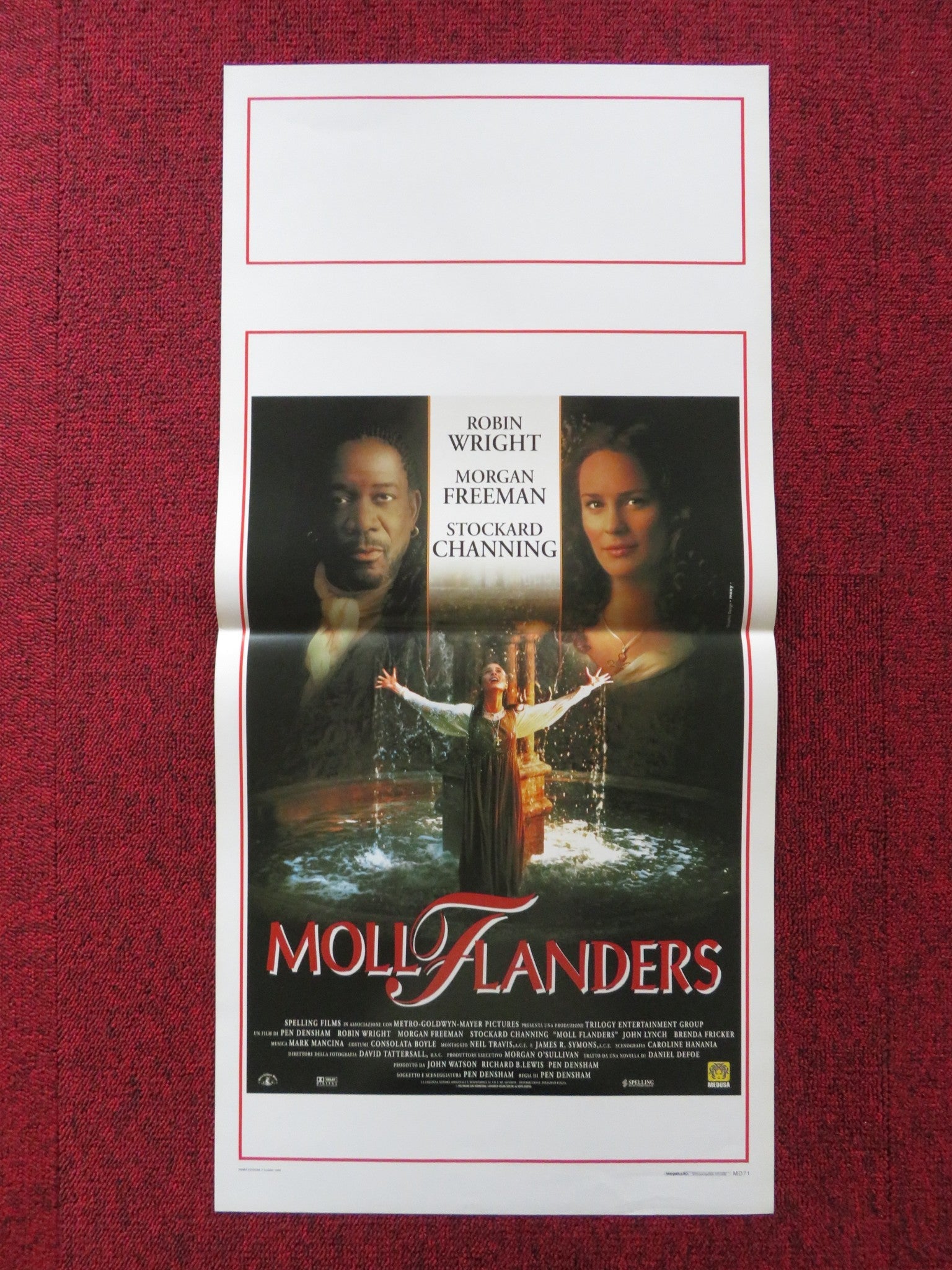 MOLL FLANDERS ITALIAN LOCANDINA POSTER ROBIN WRIGHT MORGAN FREEMAN 1996 Rendezvous Cinema Movie posters