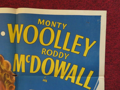 MOLLY AND ME FOLDED US ONE SHEET POSTER GRACE FIELDS MONTY WOOLLEY 1945 - Rendezvous Cinema
