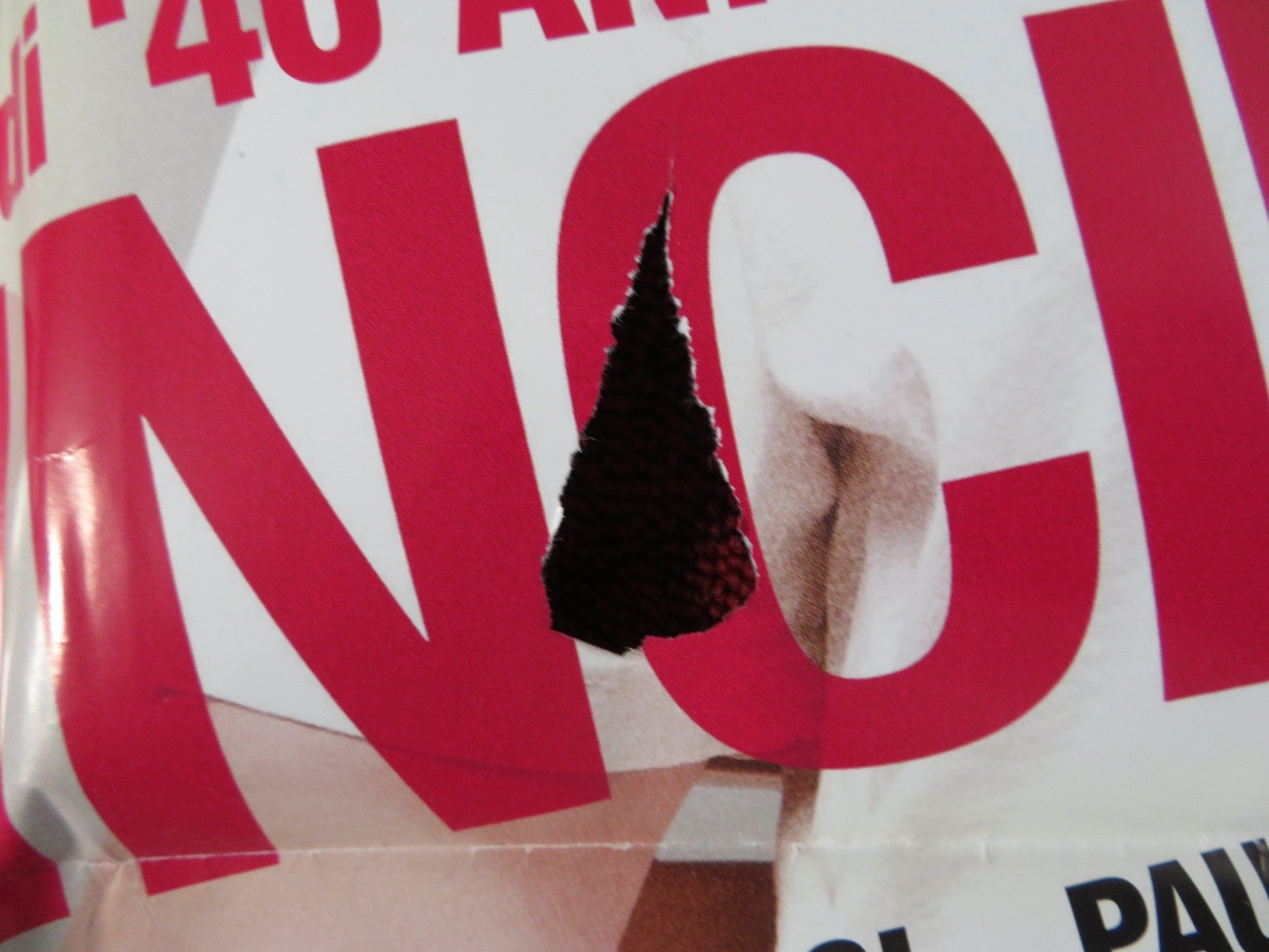 MOLTO INCINTA / KNOCKED UP ITALIAN FOGLIO POSTER SETH ROGEN KATHERINE HEIGL 2007 Rendezvous Cinema Movie posters