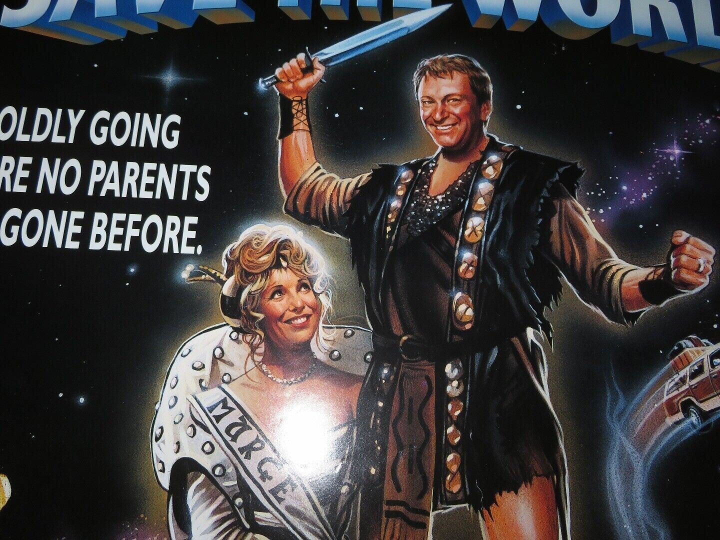 MOM AND DAD SAVE THE WORLD ONE SHEET ROLLED POSTER TERI GARR ERIC IDLE 1992 Movie posters
