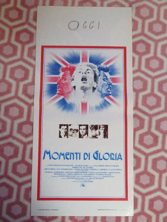 MOMENTI DI GLORIA / Chariots of Fire ITALIAN LOCANDINA (27.5"x13") POSTER 1981 Movie posters