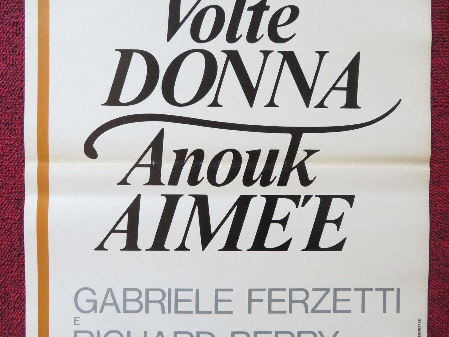 MON PREMIER AMOUR ITALIANE ITALIAN LOCANDINA POSTER ANOUK AIMEE BERRY 1978 Rendezvous Cinema Movie posters