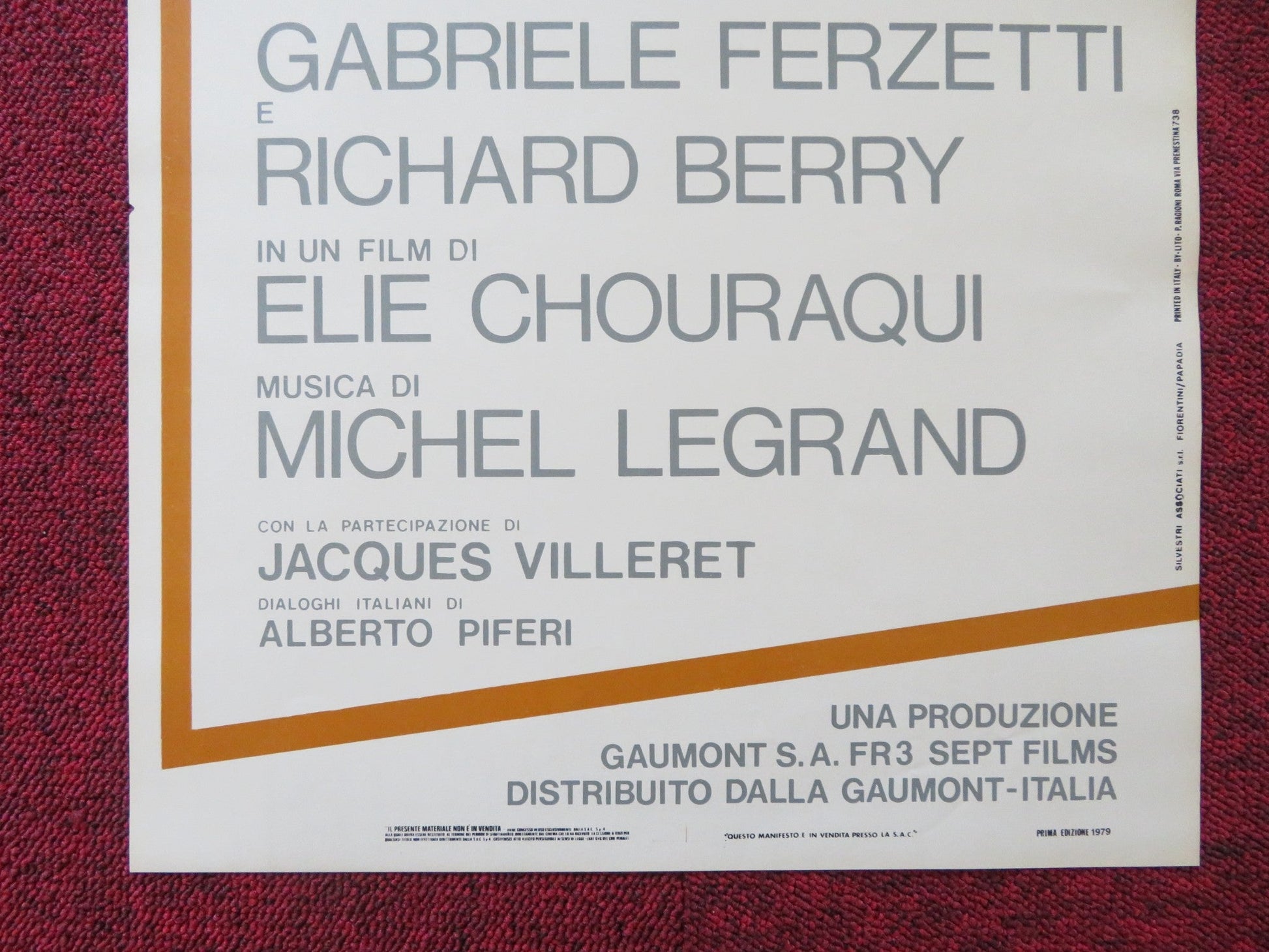 MON PREMIER AMOUR ITALIANE ITALIAN LOCANDINA POSTER ANOUK AIMEE BERRY 1978 Rendezvous Cinema Movie posters