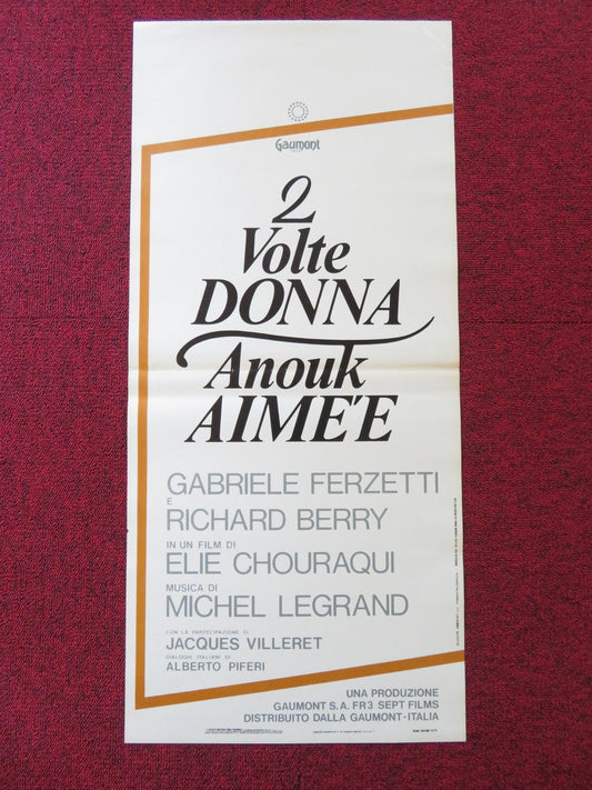MON PREMIER AMOUR ITALIANE ITALIAN LOCANDINA POSTER ANOUK AIMEE BERRY 1978 Rendezvous Cinema Movie posters