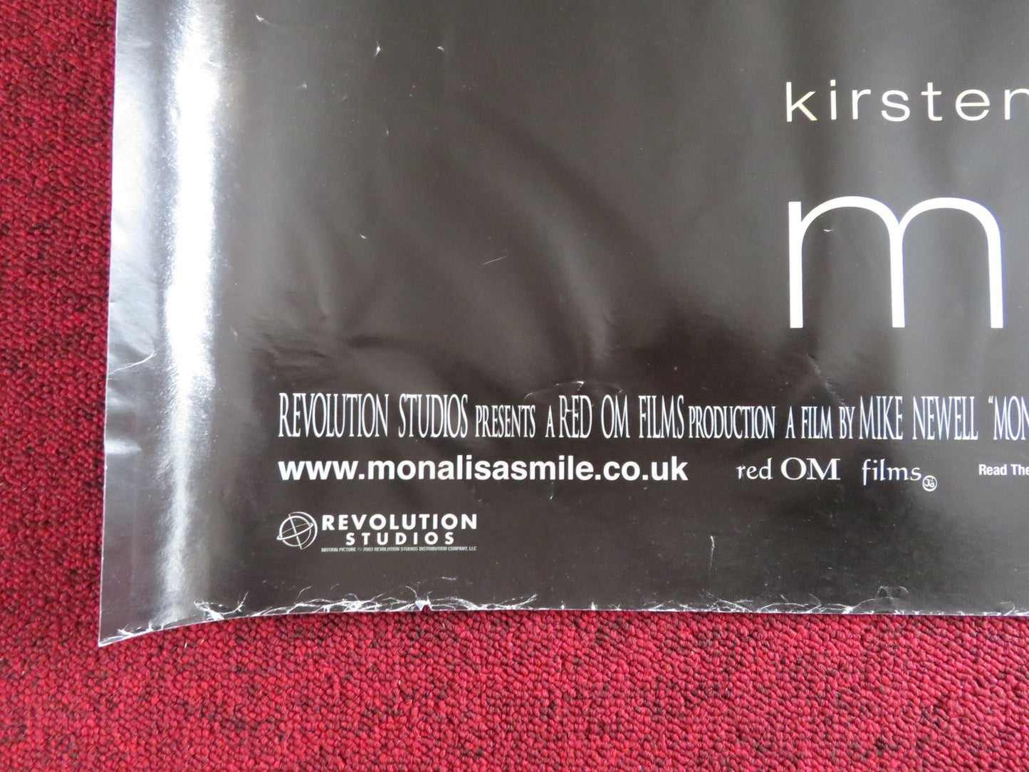 MONA LISA SMILE UK QUAD (30"x 40") ROLLED POSTER JULIA ROBERTS K DUNST 2003 Rendezvous Cinema Movie posters