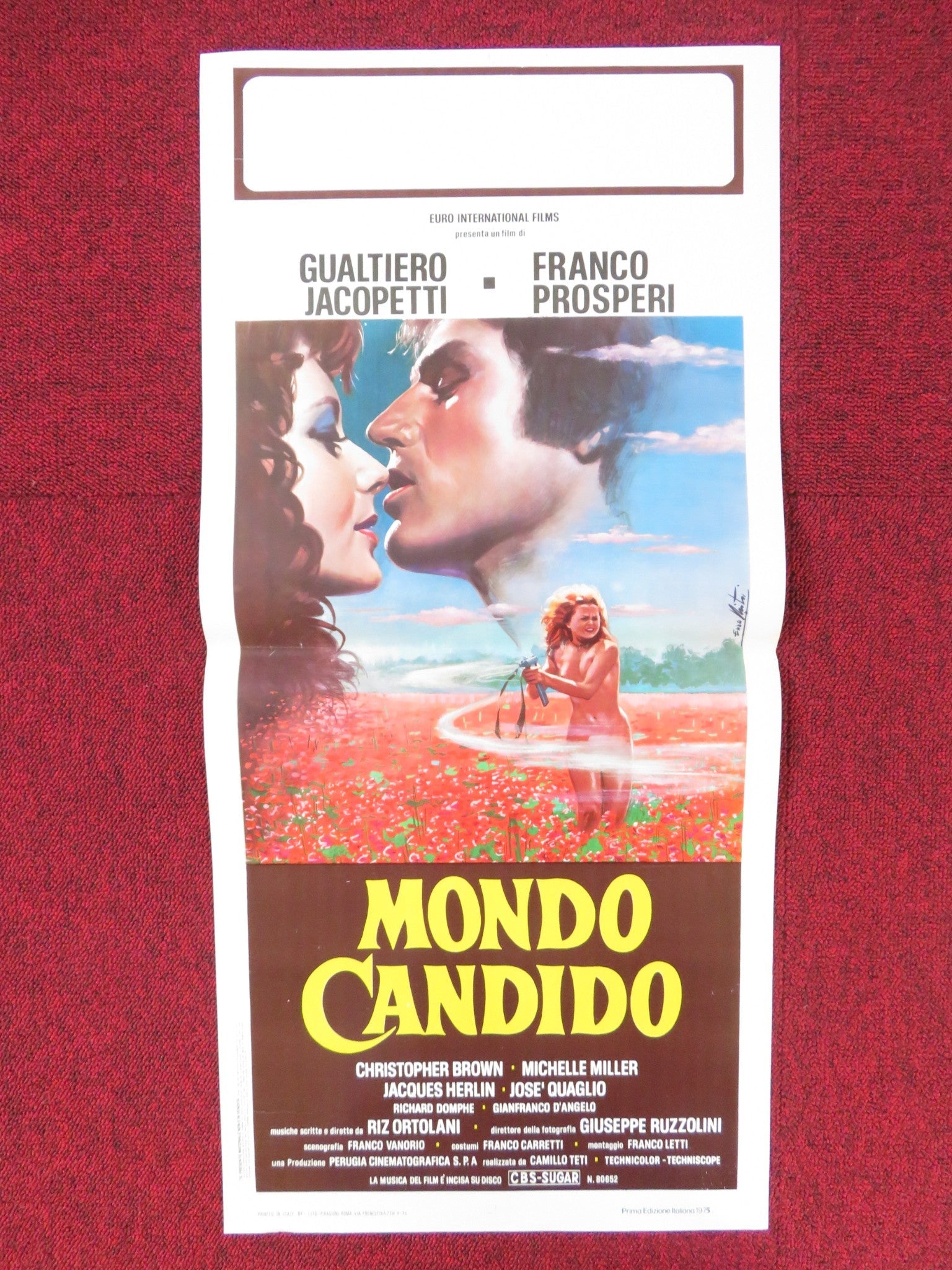 MONDO CANDIDO ITALIAN LOCANDINA POSTER CHRISTOPHER BROWN MICHELLE MILLER 1975 Rendezvous Cinema Movie posters