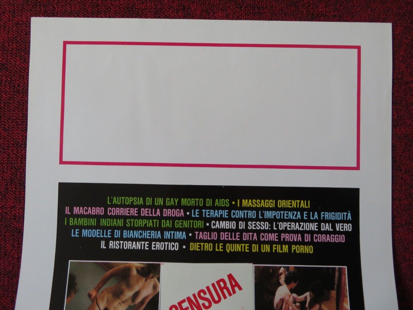 MONDO CANE OGGI / Savage World Today ITALIAN LOCANDINA (27.5"x13") POSTER 1985 - Rendezvous Cinema