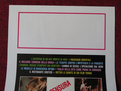 MONDO CANE OGGI / Savage World Today ITALIAN LOCANDINA (27.5"x13") POSTER 1985 - Rendezvous Cinema