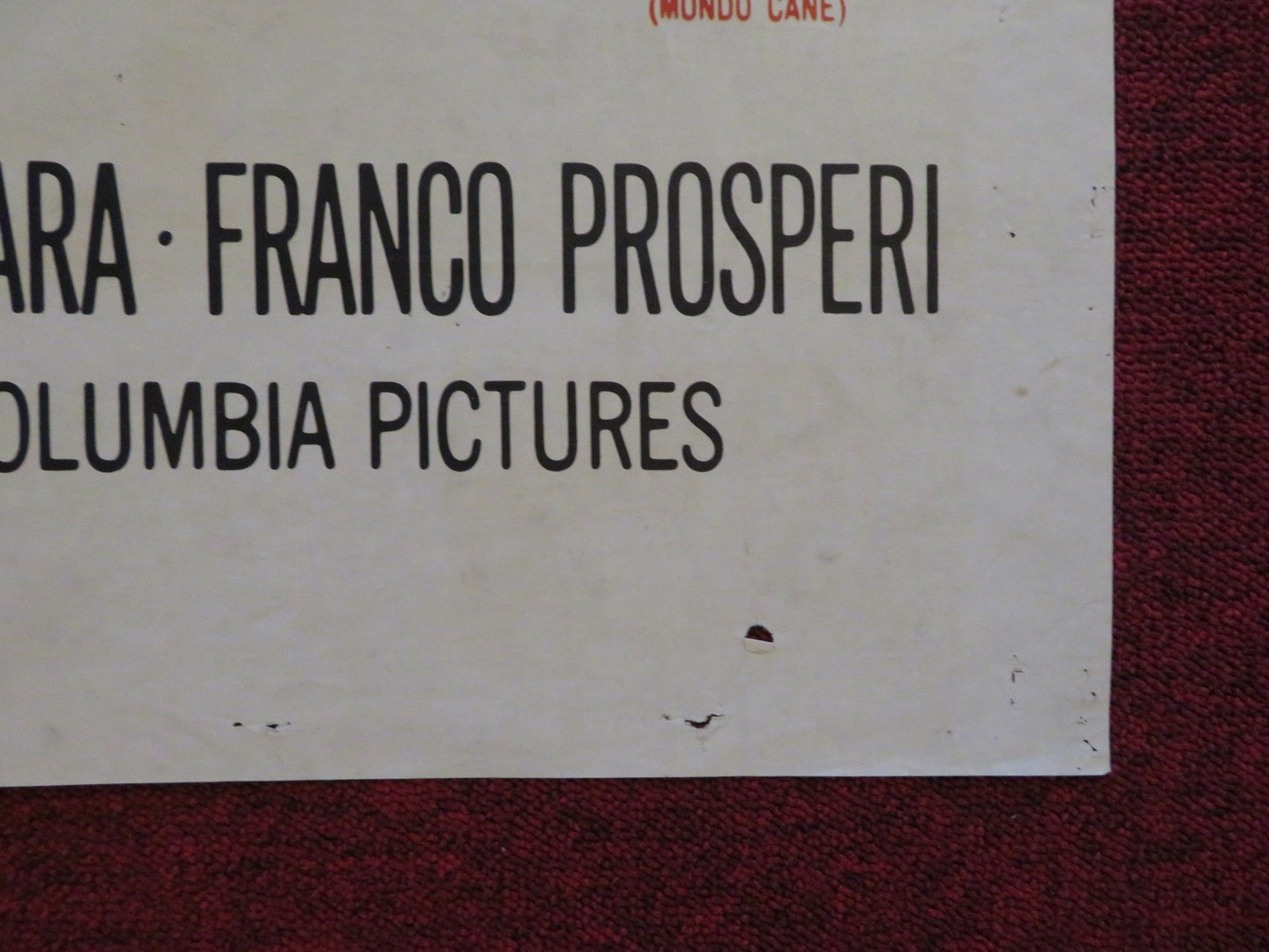 MONDO CANE SPANISH POSTER STEFANO SIBALDI ROSSANO BRAZZI 1962 Rendezvous Cinema Movie posters